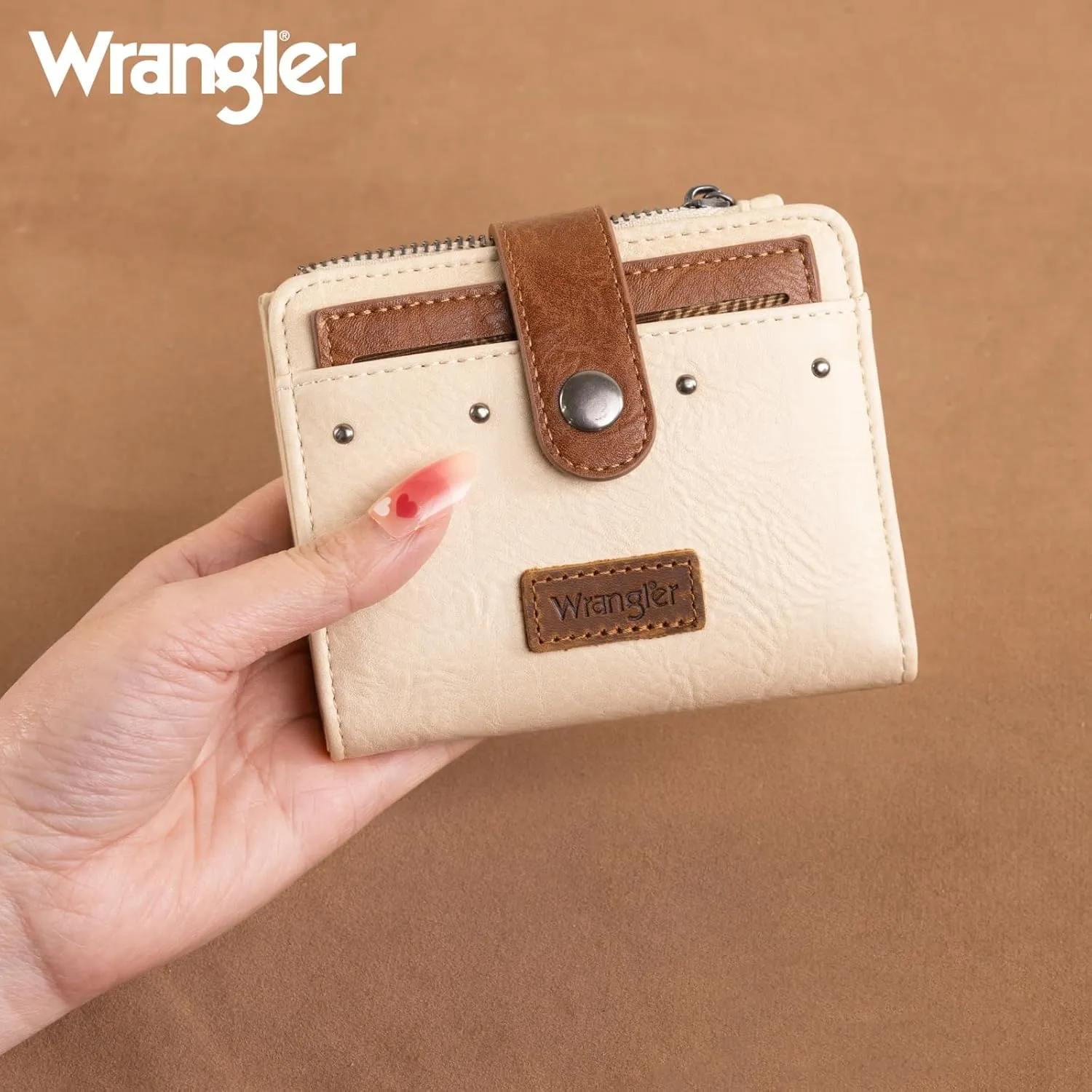 Montana West X Wrangler Wallet Women's Wallets, Card Cases & Money Organizers Bifold Credit Card Wallet RFID Blocking Women's Wallets Ladies Wallett with Removable ID Window