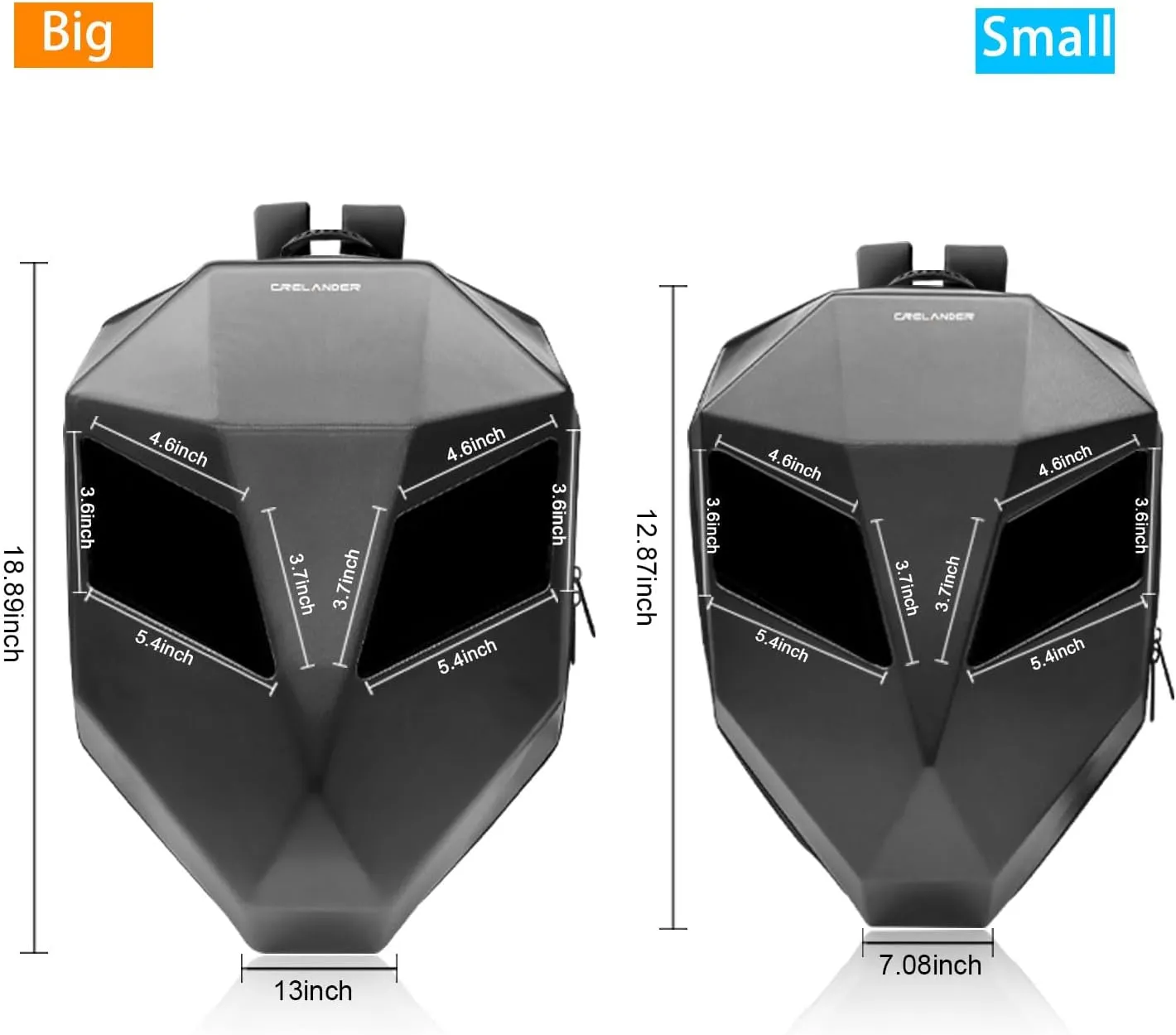Motorcycle Backpack,Knight Backpack with LED Display, 3D Waterproof Hard Shell Laptop Travel Bag DIY Programmable Storage Daypack Helmet Bag for Riding 17inch
