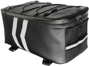 Motorcycle Tail Bag, Multifunctional Water Resistant Bicycle Tool Bag, Bike Saddle Bag with 8l/9l Large Capacity Storage Rear Rack Bag - Bike Cargo Bag for Commuter and Trekking Bikes