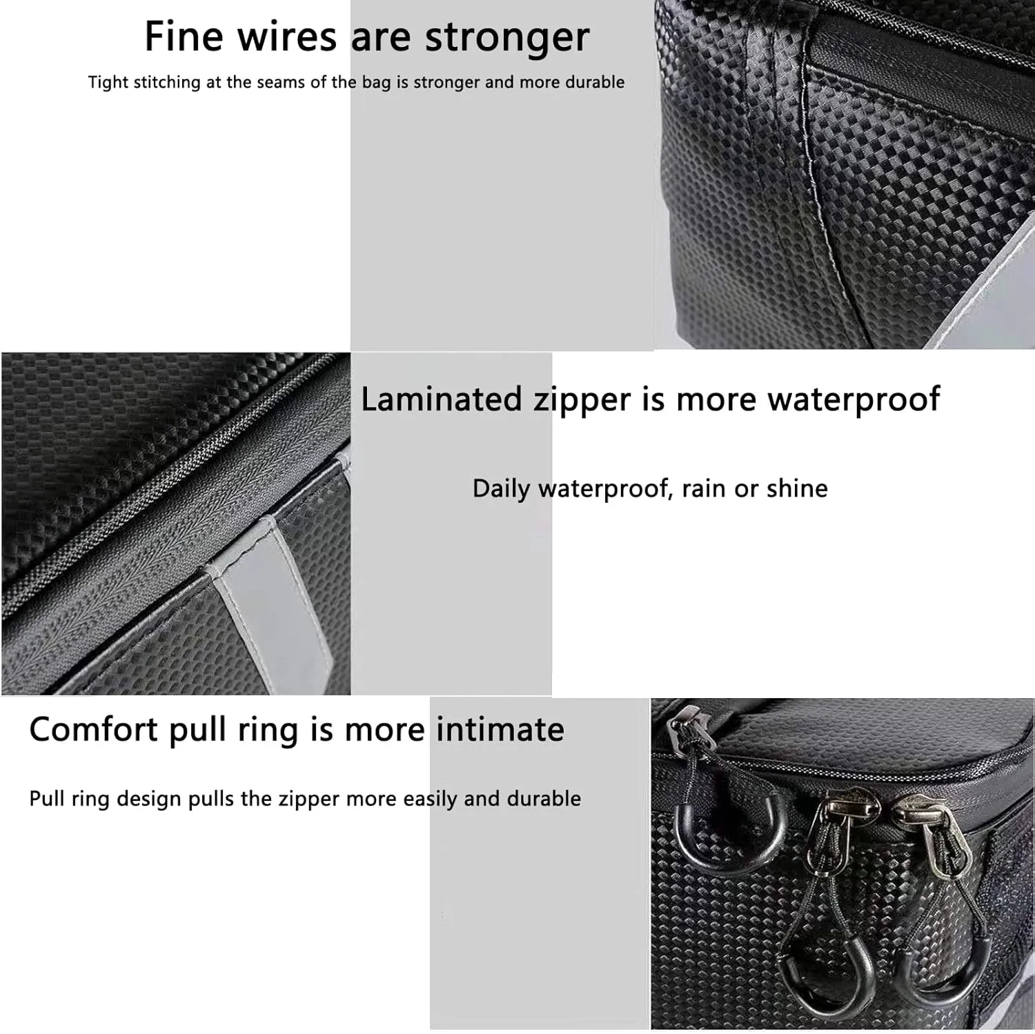 Motorcycle Tail Bag, Multifunctional Water Resistant Bicycle Tool Bag, Bike Saddle Bag with 8l/9l Large Capacity Storage Rear Rack Bag - Bike Cargo Bag for Commuter and Trekking Bikes