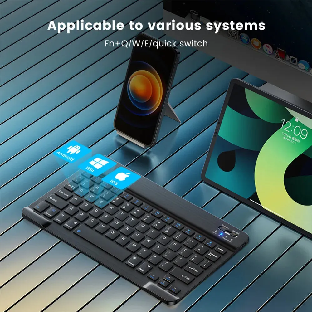 Multi-Language Bluetooth Keyboard Mouse for Tablet
