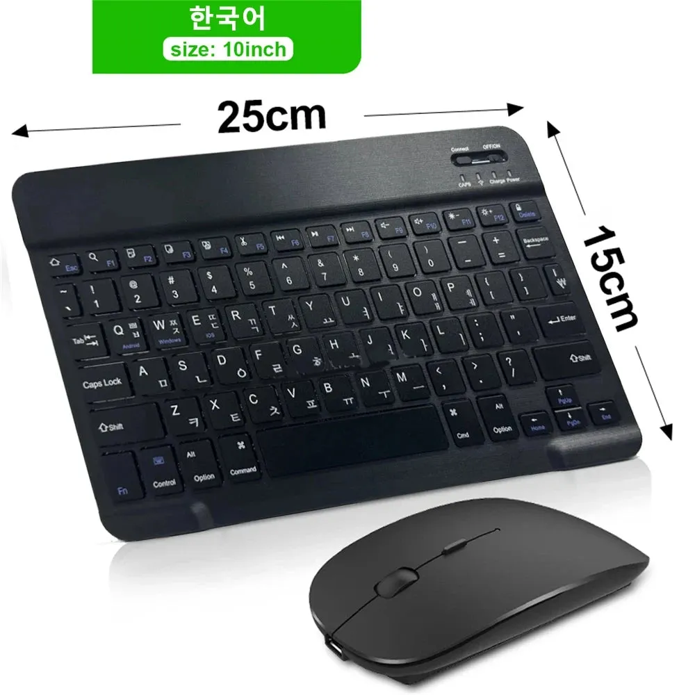 Multi-Language Bluetooth Keyboard Mouse for Tablet