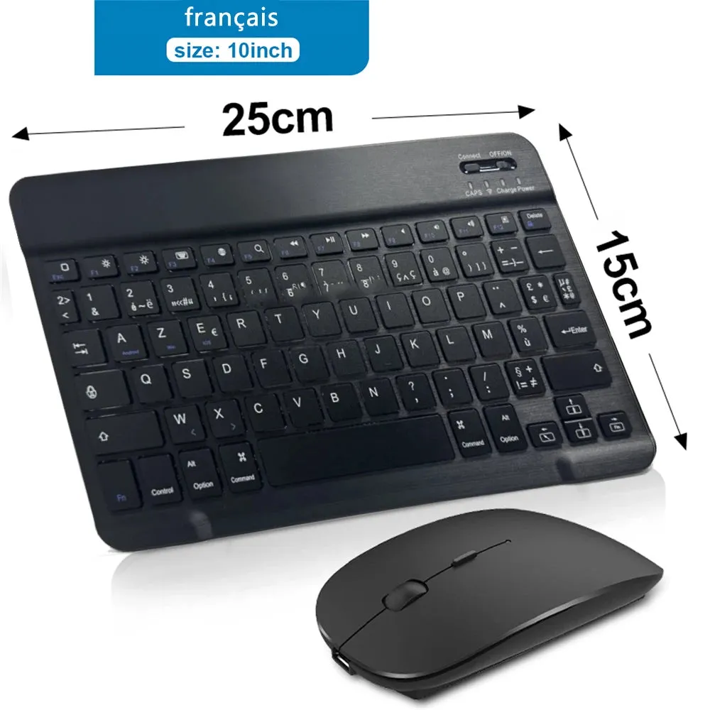 Multi-Language Bluetooth Keyboard Mouse for Tablet