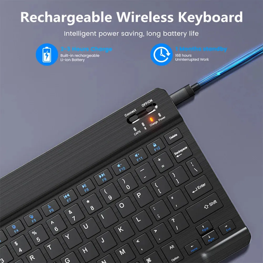 Multi-Language Bluetooth Keyboard Mouse for Tablet