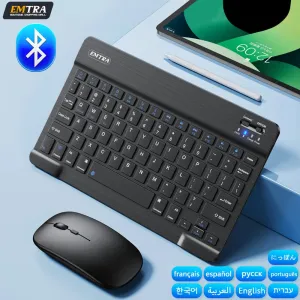 Multi-Language Bluetooth Keyboard Mouse for Tablet
