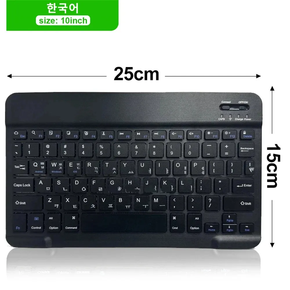 Multi-Language Bluetooth Keyboard Mouse for Tablet