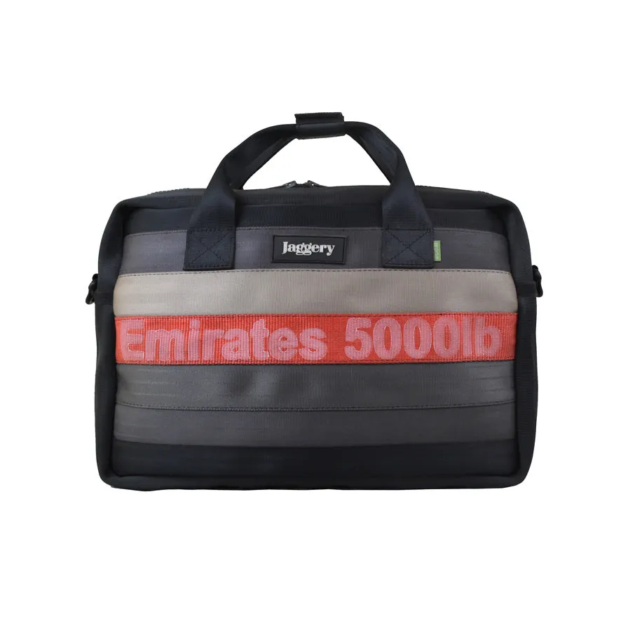Museum of Fade Co-founder's Bag in Ex-Cargo Belts and Rescued Car Seat Belts [15" laptop bag]