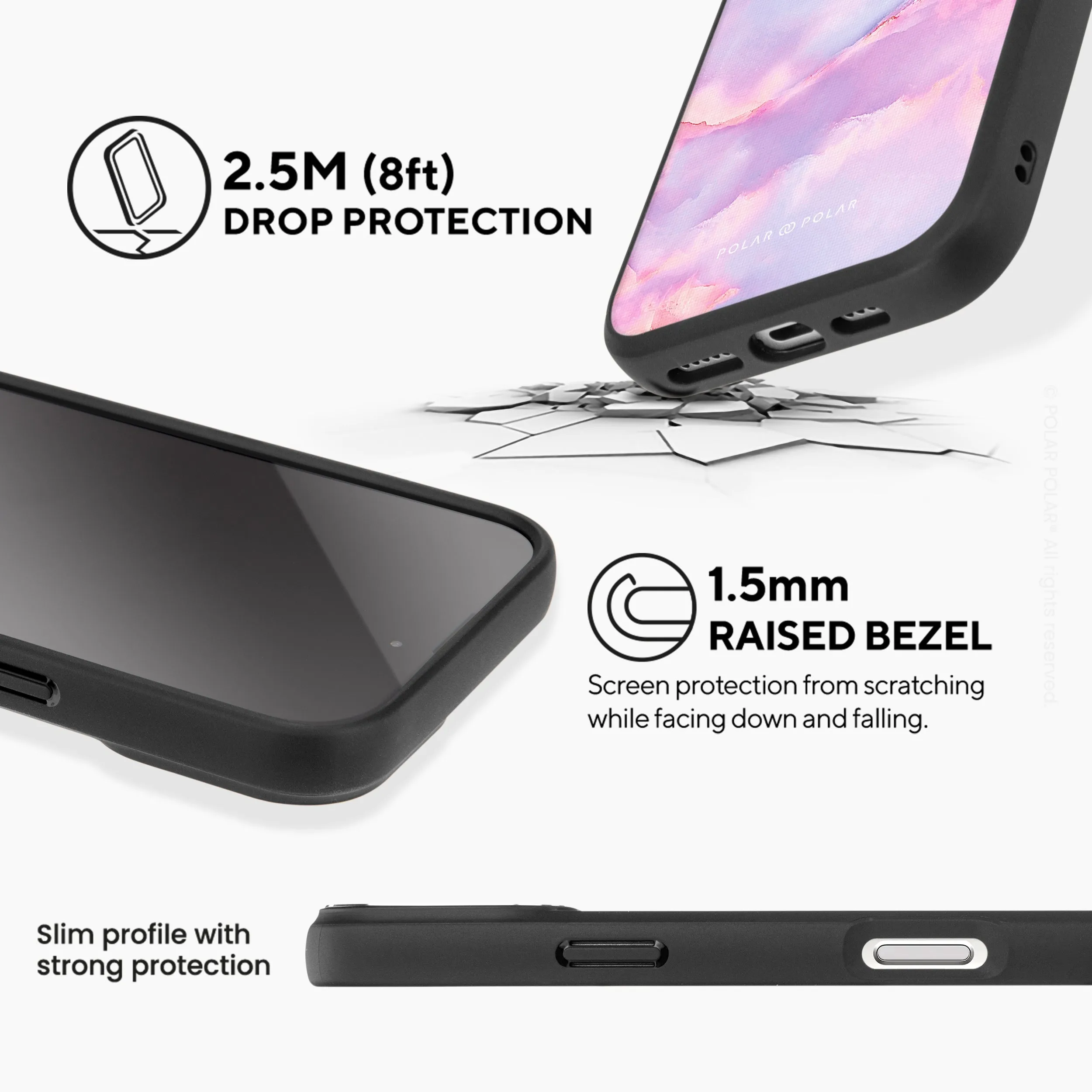Mythical Sky - iPhone 16 Plus Frosted Black Bumper MagSafe Case