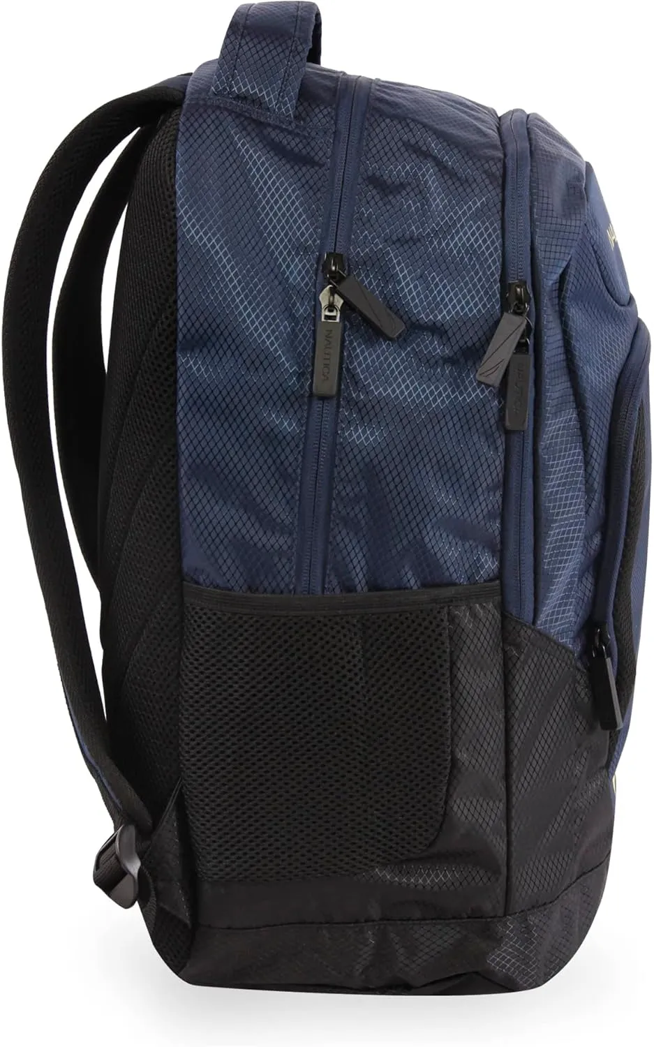 NAUTICA Sail Laptop Backpack, Navy/Yellow, One Size