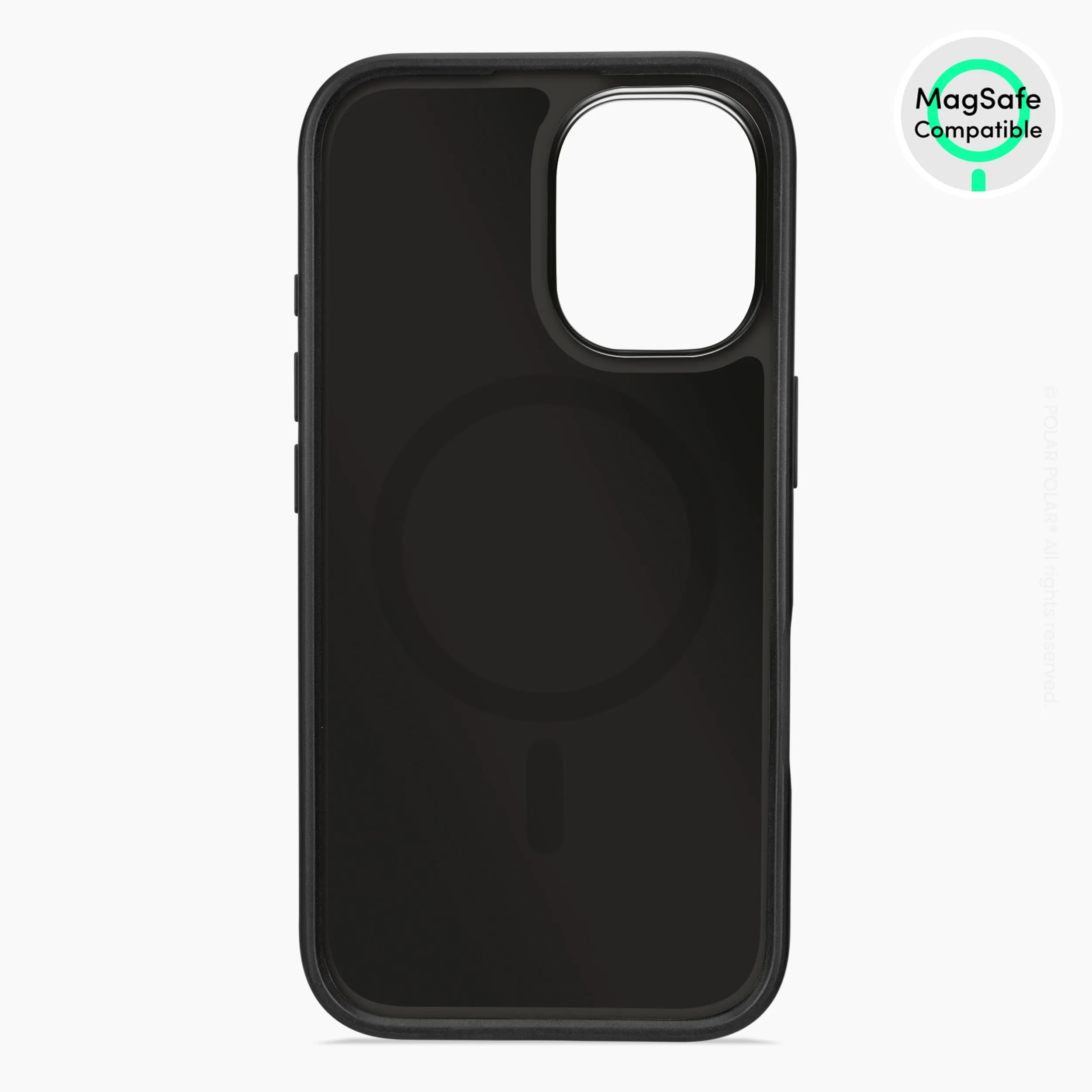 Navy Sakura Wave - iPhone 16 Frosted Black Bumper MagSafe Case
