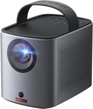 NEBULA Mars 3 Air GTV Projector - Netflix Officially Licensed, 400 ANSI-Lumen Brightness, Native 1080P, Dolby Digital Sound,150-Inch Picture, Built-In Battery for 2.5 Hours of Playtime Anywhere.