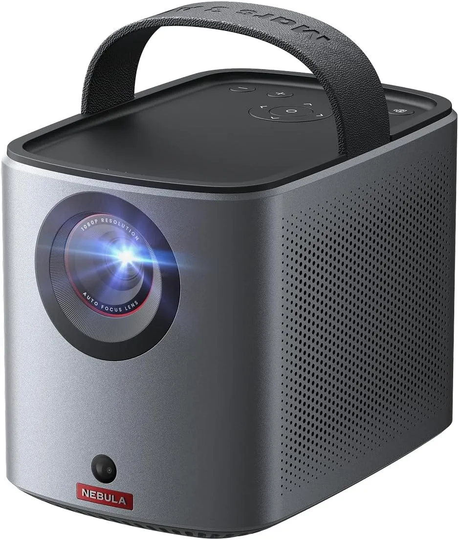 NEBULA Mars 3 Air GTV Projector - Netflix Officially Licensed, 400 ANSI-Lumen Brightness, Native 1080P, Dolby Digital Sound,150-Inch Picture, Built-In Battery for 2.5 Hours of Playtime Anywhere.