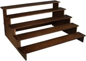 Necklace Display Holder Large Splicable Vintage Solid Wood Ladder Jewelry Display Rack Five Tier Jewellery Stand Holder