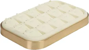 Necklace Display Holder Necklace/Pendant Display Jewelry Tray Stockable 15 Grids Insert Jewelry Tray Pendant Earrings Storage Trays Showcase Display Organizer Jewellery Stand Holder