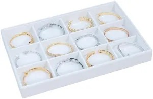 Necklace Display Holder White Multi-compartment Bracelet Display Stand Jewelry Counter Large Capacity Earring Storage Rack Window Display Props Jewellery Stand Holder