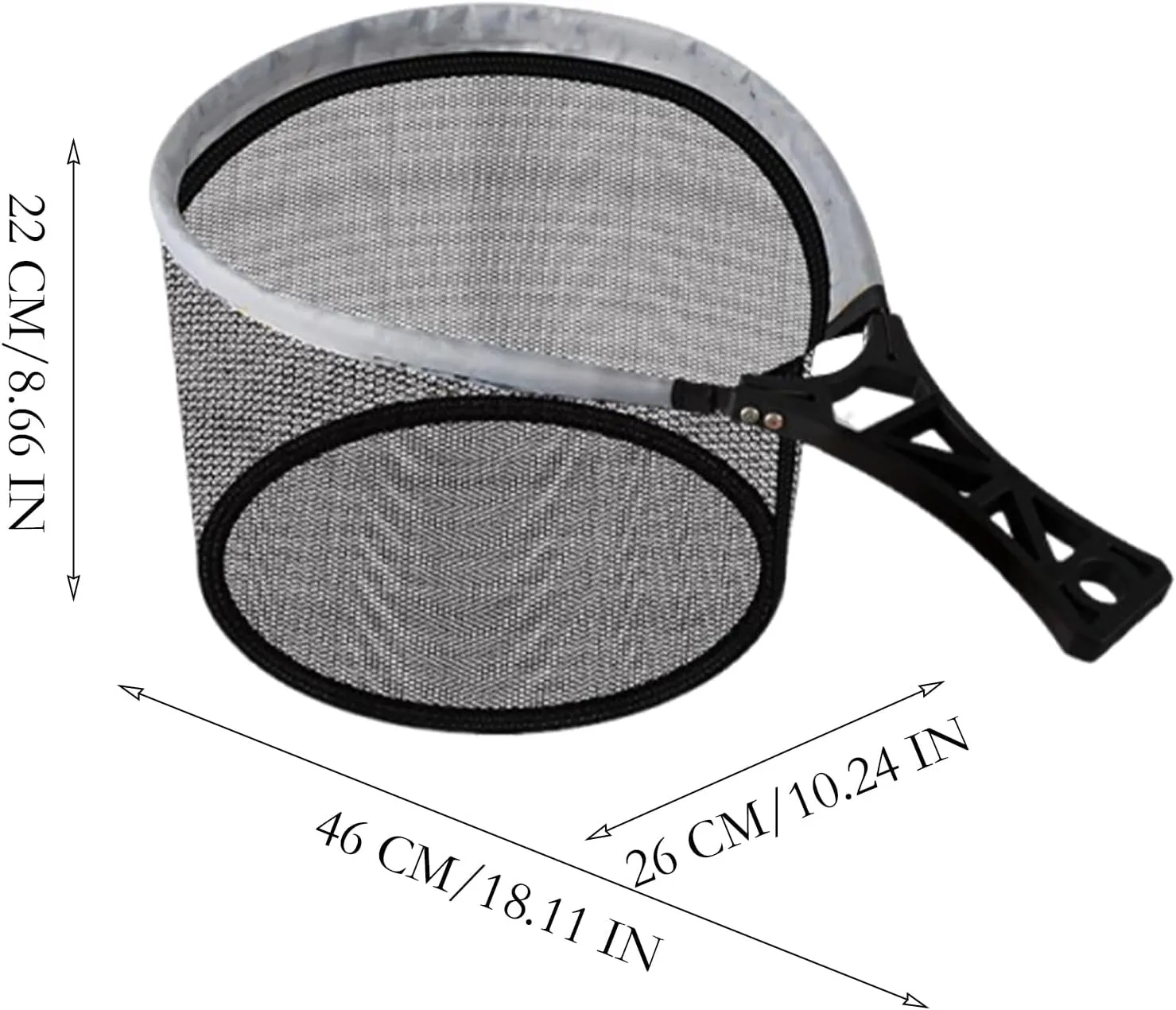 Net with Handle, Nets for r, Foldable Scooper for Shrimp, Portable Outdoor Landing Net for Mountain Wolves Cases River Waters