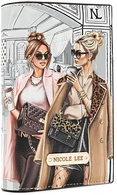 Nicole Lee Bifold Wallet, 7 Card Slots, Vegan Leather, RFID Blocking (LADIES NIGHT OUT)