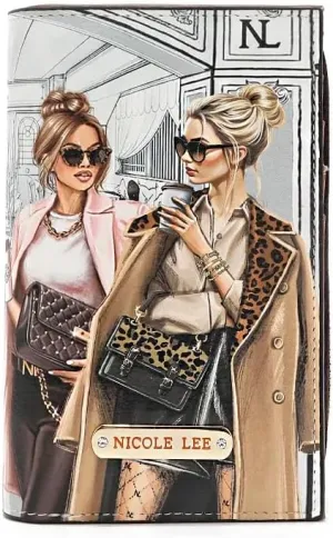 Nicole Lee Bifold Wallet, 7 Card Slots, Vegan Leather, RFID Blocking (LADIES NIGHT OUT)