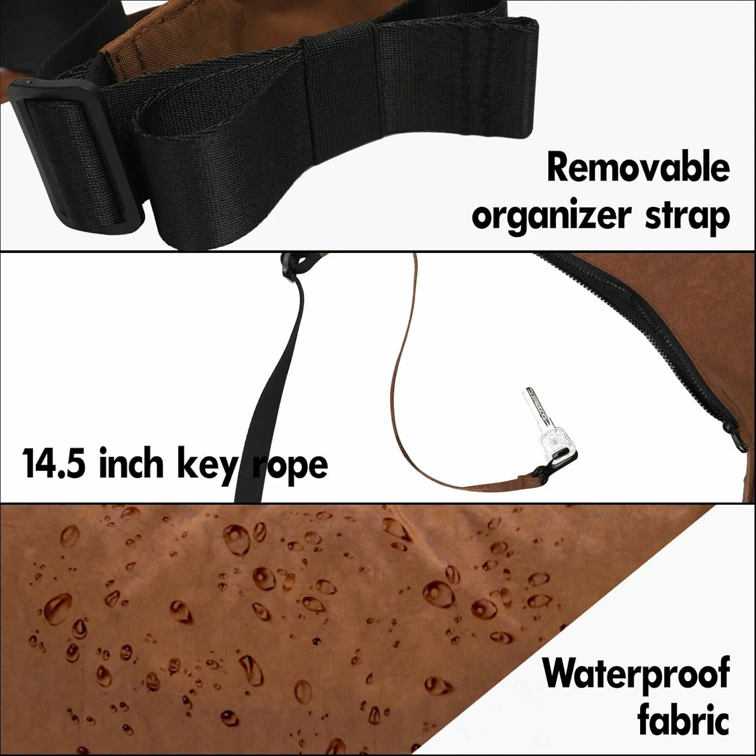 Nylon Crescent Bag - Casual Shoulder Crossbody with Adjustable Strap & Dual Interior Pockets