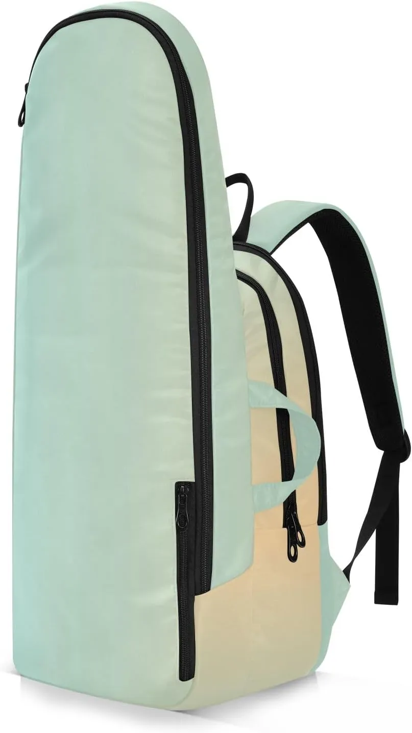 ODAWA Light Salmon Tennis Bag Holds 2 Tennis Rackets Waterproof Tennis Backpack