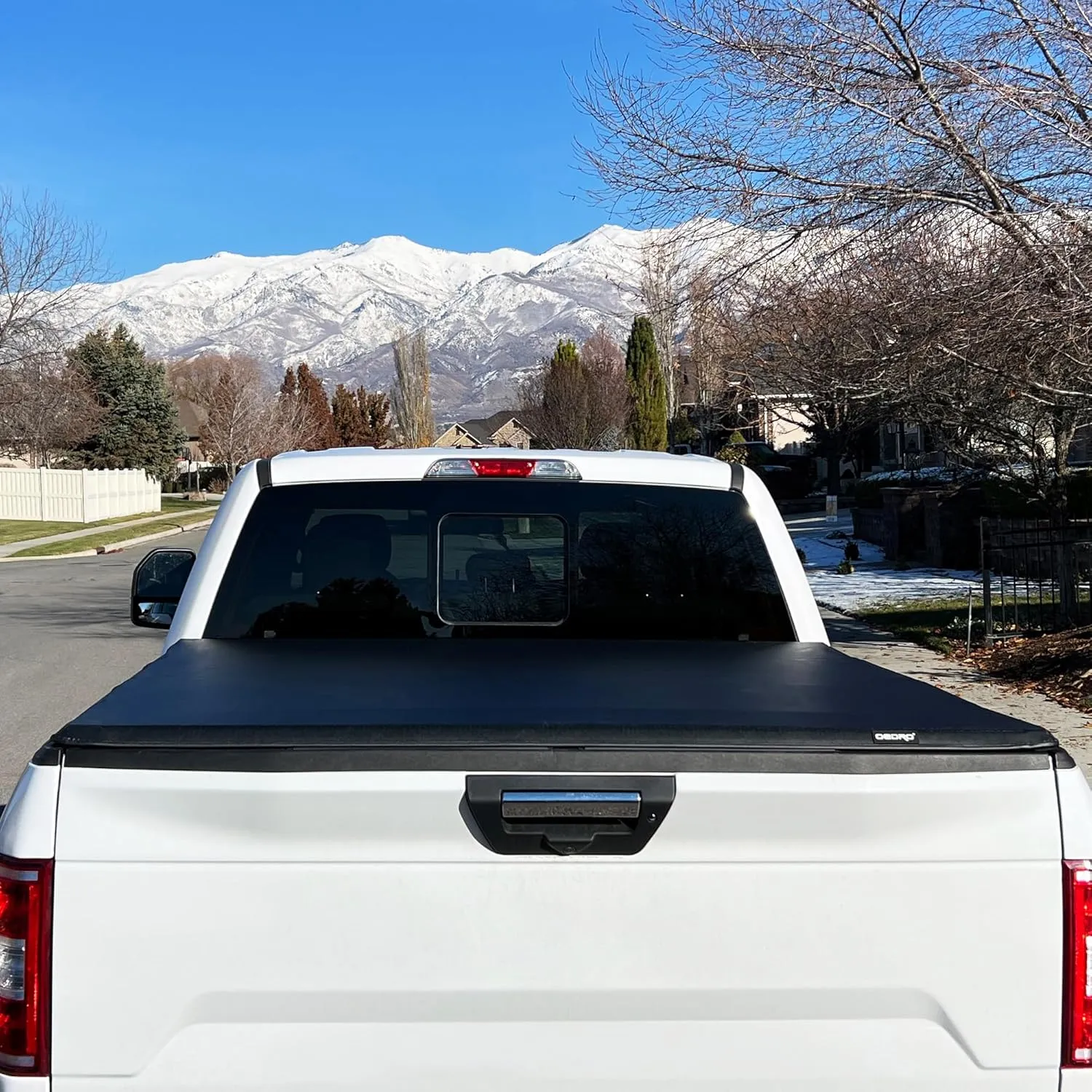 OEDRO Soft Quad Fold Tonneau Cover Truck Bed Covers Compatible with 2015-2025 Ford F-150 F150, Styleside 6.5ft Bed