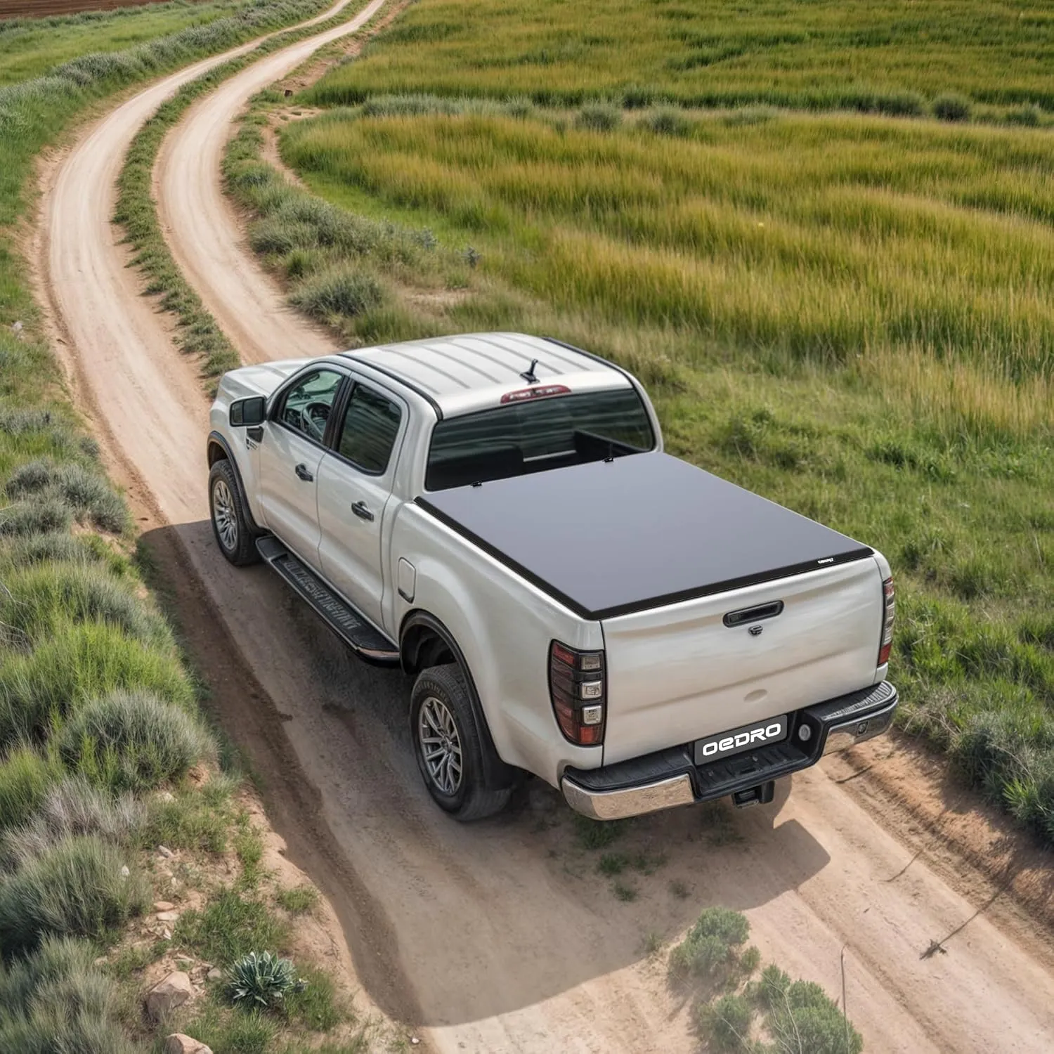 OEDRO Soft Quad Fold Tonneau Cover Truck Bed Covers Compatible with 2015-2025 Ford F-150 F150, Styleside 6.5ft Bed
