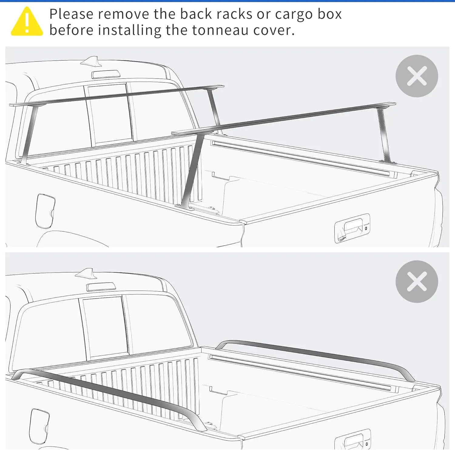 OEDRO Soft Quad Fold Tonneau Cover Truck Bed Covers Compatible with 2015-2025 Ford F-150 F150, Styleside 6.5ft Bed