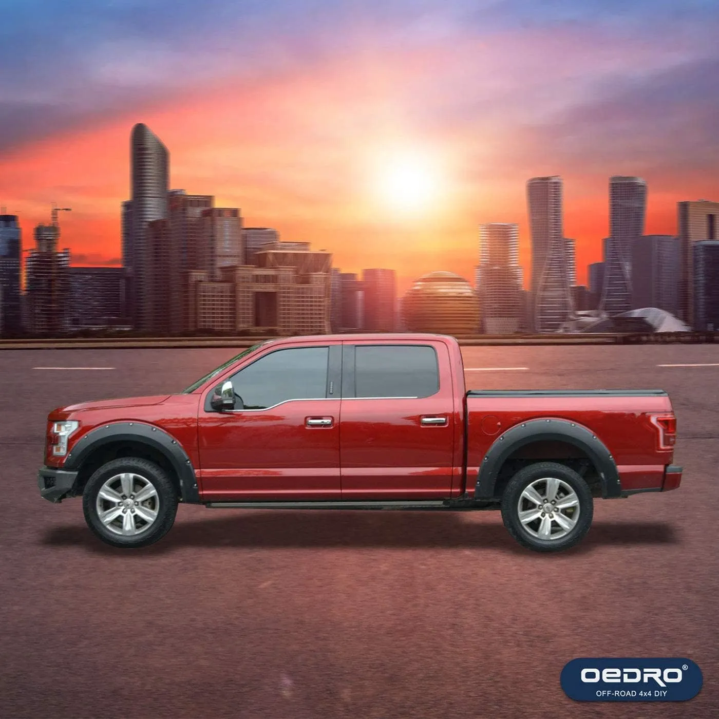 oEdRo Soft Tri-Fold Truck Bed Tonneau Cover Compatible with 2002-2025 Dodge Ram 1500 (Inclu. Classic & New), 2003-2025 Dodge Ram 2500 3500, Fleetside 6.4 Ft Bed w/o Ram Box