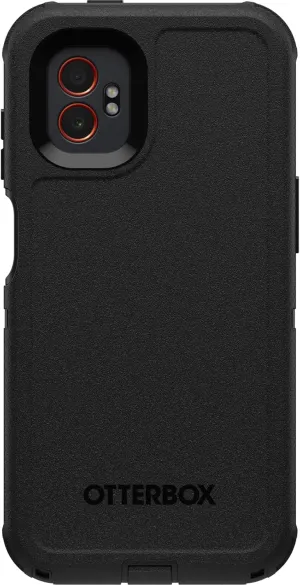 OtterBox Galaxy XCover7 Pro Defender Pro Series Case - Black, Rugged & Durable, with Port Protection (Ships in Polybag)