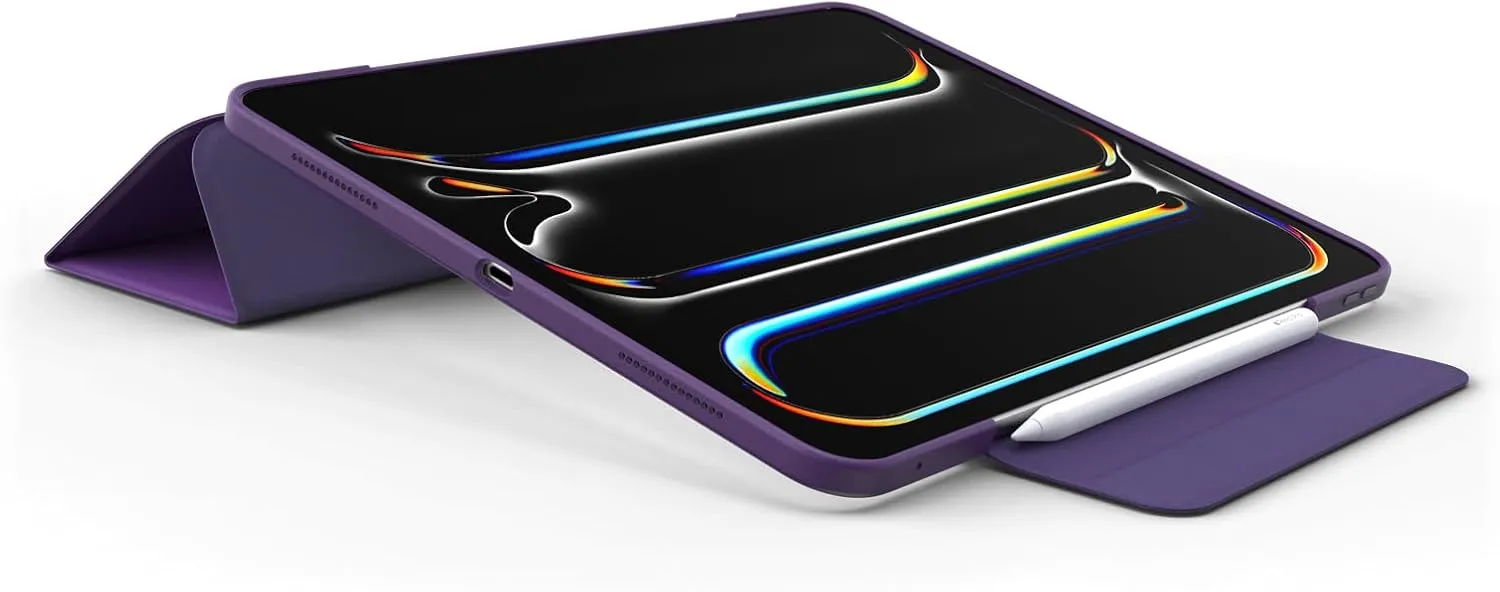 OtterBox Symmetry Series Folio Case for iPad Pro 13-inch (M4) (2024) - Figment (Purple), Ultra-Sleek Design, Multiple Viewing Positions, Magnetic Sleep/Wake Cover