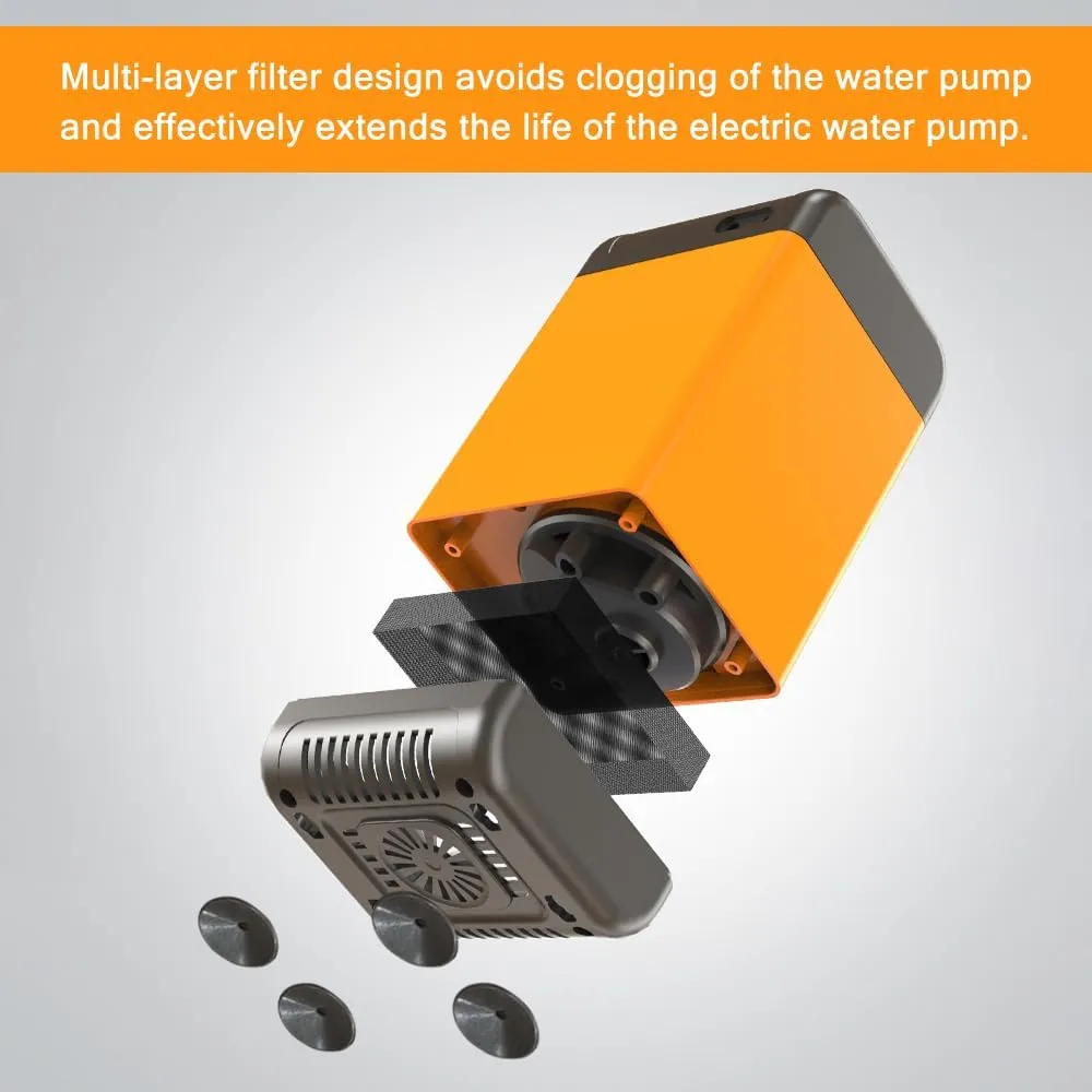 Outdoor Camping Shower Pump with Intelligent Digital Display Electric Portable Camping Shower