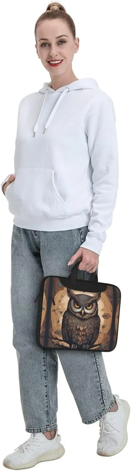 Owl Beliefs Prints Laptop Bag - with Soft Interior, Multiple Pockets - Ideal for Men, Travel and Business