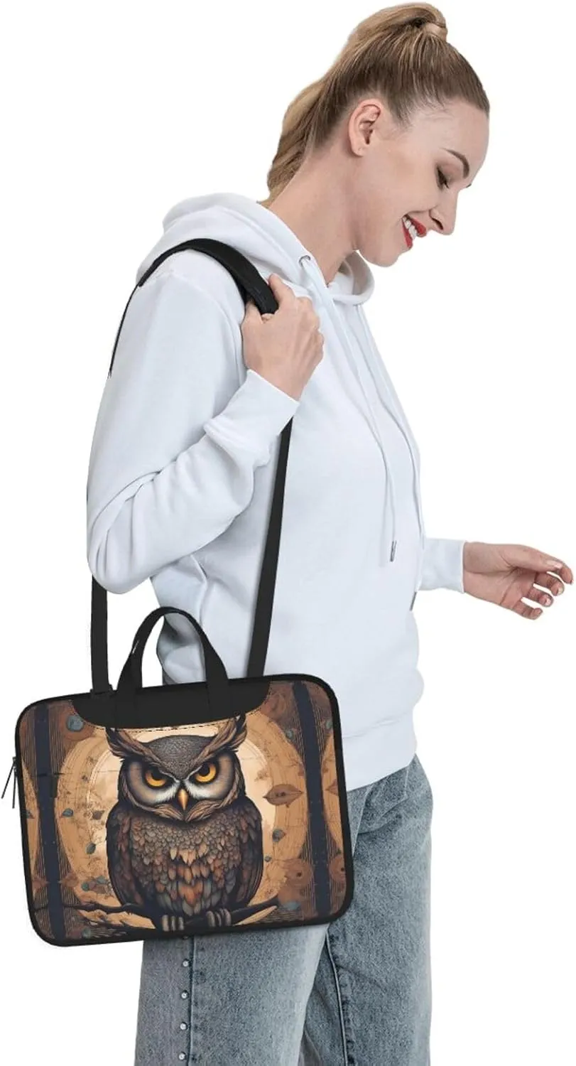 Owl Beliefs Prints Laptop Bag - with Soft Interior, Multiple Pockets - Ideal for Men, Travel and Business