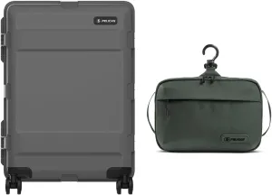 Pelican ATX 25" Waterproof Wheeled Check-In Travel Hard Case, Charcoal, with DK5 ModPak Toiletry Bag