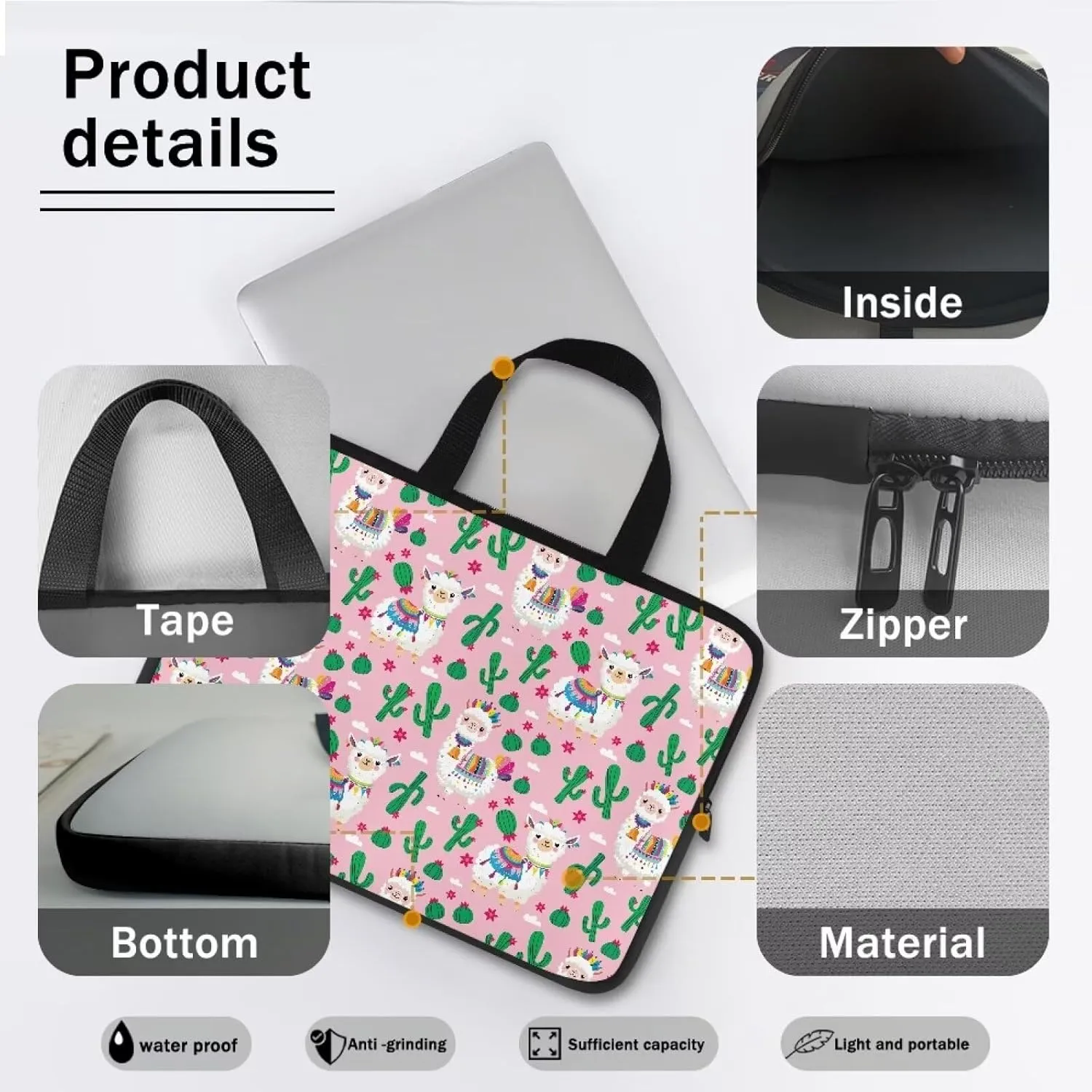 Personalized Laptop Bag 15.6In,17inch Laptop Messenger Bag Laptop Tote Bag with Laptop Compartment