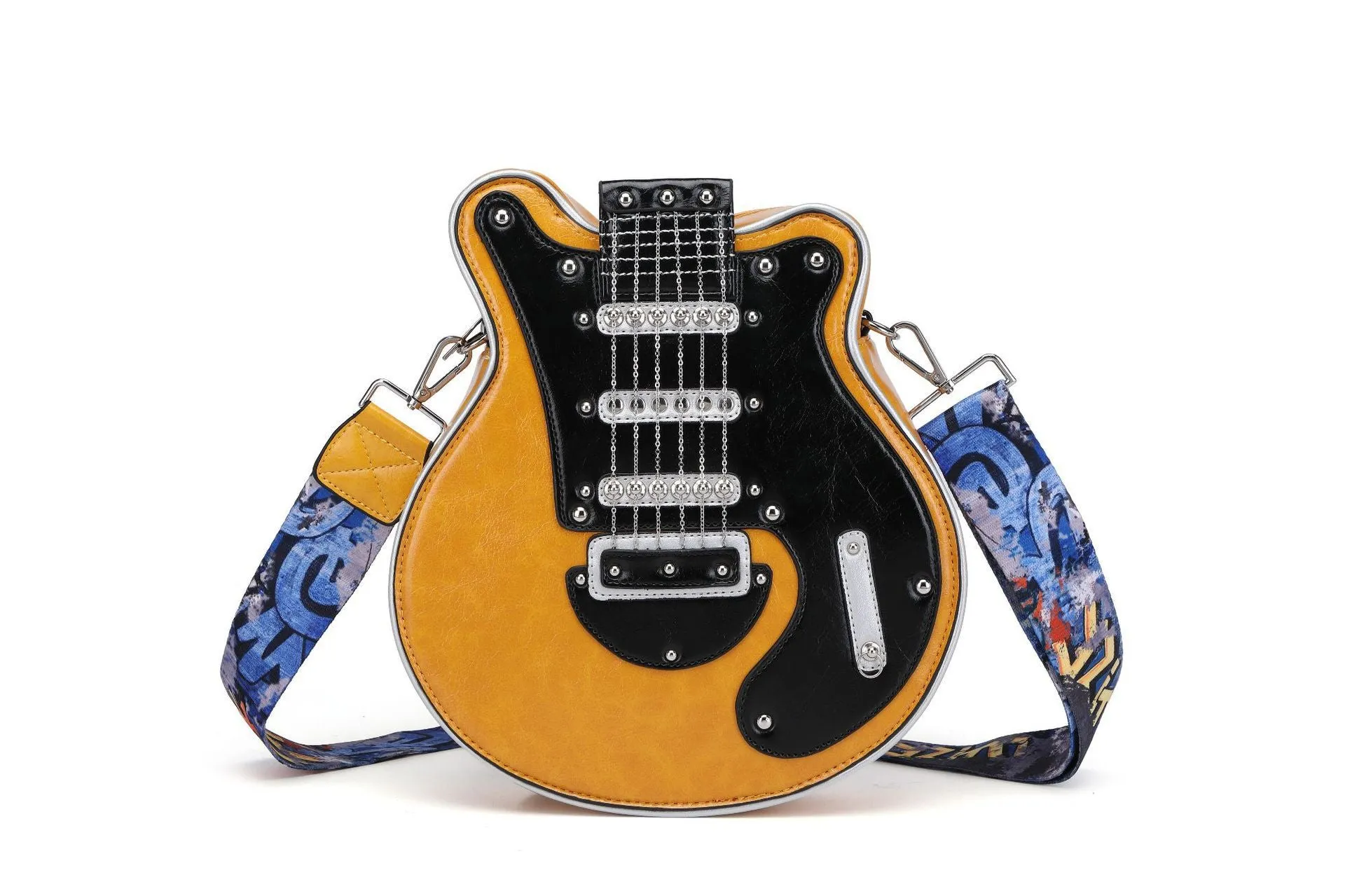 popular New women's bags, 2025 shoulder bags, guitar modeling handmade women's bags,  Popular trade personalized and creative women's bags
