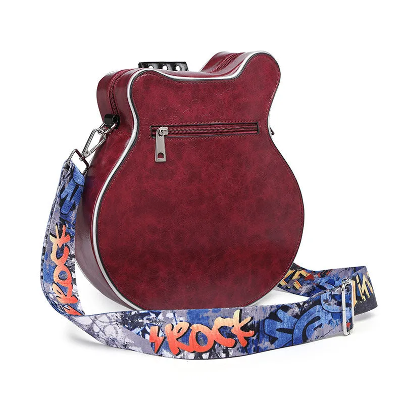 popular New women's bags, 2025 shoulder bags, guitar modeling handmade women's bags,  Popular trade personalized and creative women's bags
