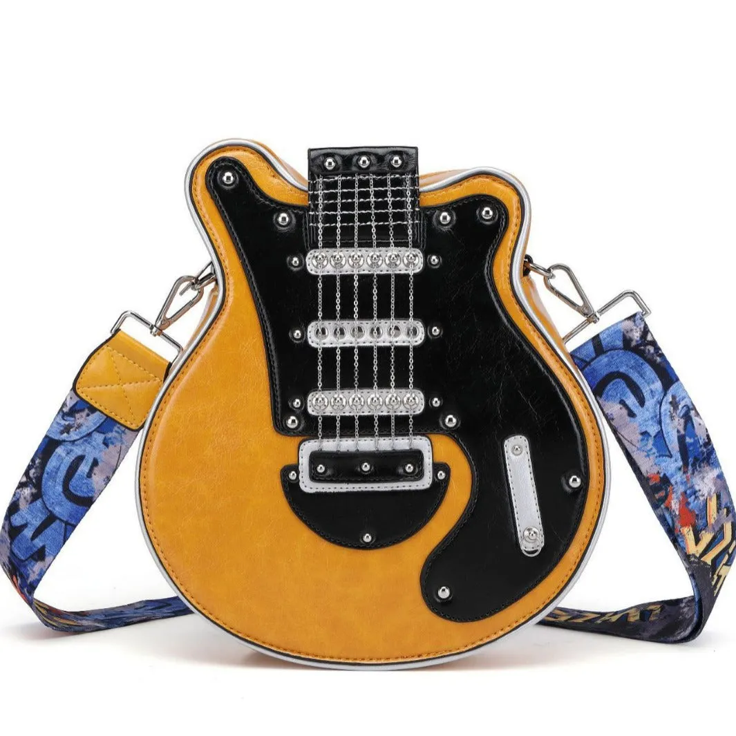 popular New women's bags, 2025 shoulder bags, guitar modeling handmade women's bags,  Popular trade personalized and creative women's bags