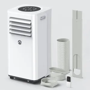 Portable Air Conditioners, 10000 BTU Air Conditioner Portable for Room up to 450 Sq. Ft., 3-in-1 Portable AC Unit with Digital Display, Remote Control, Window Installation Kit, 24H Timer, Sleep Mode