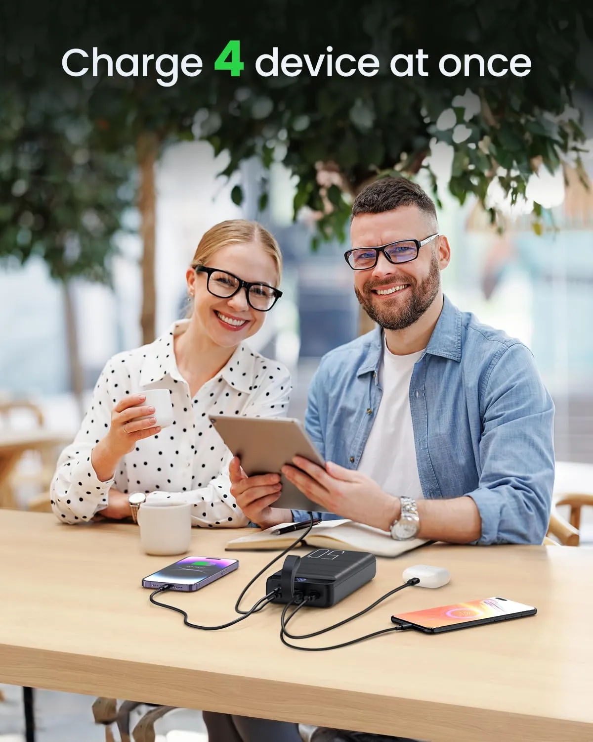 Power Bank Fast Charging 50000mAh - 22.5W Portable Charger USB C Quick Charge with 4 Outputs & 3 Inputs LED Display Huge Capacity External Battery Pack for iPhone, Samsung, iPad etc