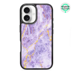 Princess Purple - iPhone 16 Frosted Black Bumper MagSafe Case