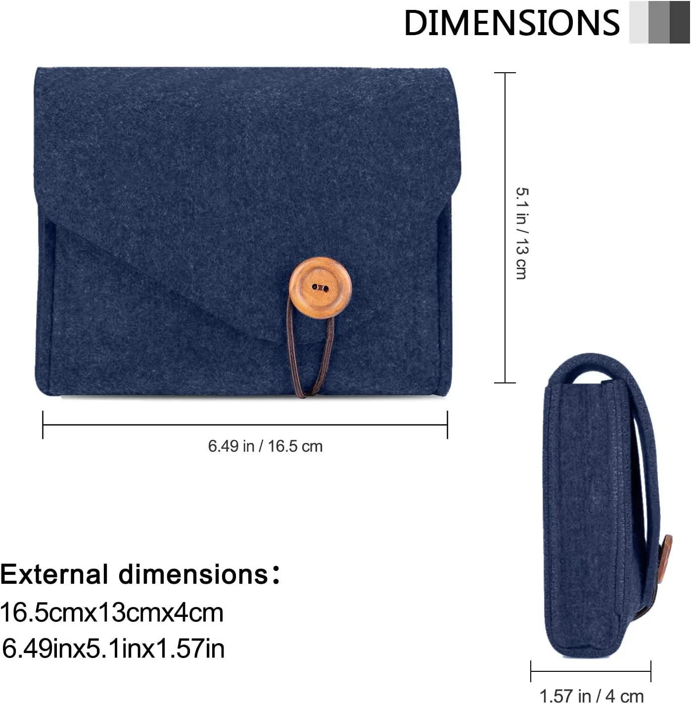 ProCase MacBook Power Adapter Case Storage Bag, Felt Portable Electronics Accessories Organizer Pouch for MacBook Pro Air Laptop Power Supply Magic Mouse Charger Cable Hard Drive Power Bank