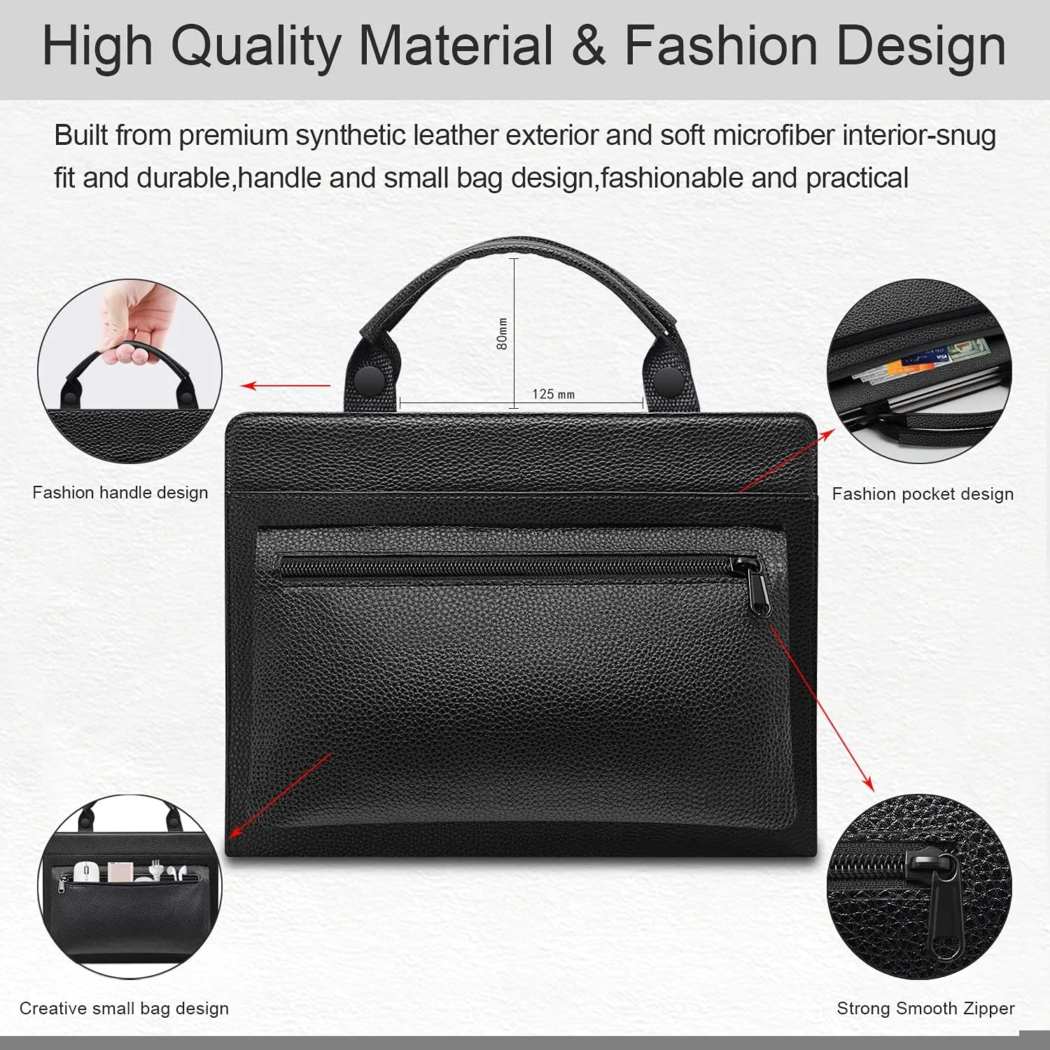 Protective Case   Portable Bag for 15.6" Samsung Galaxy Book Ion 15 NP950XCJ/Galaxy Book Flex 15 NP950QCG & HP Envy x360 15-ewXXXX 15-eeXXXX 15-edXXXX 15-esXXXX 15-euXXXX/Spectre x360 15-ebXXXX,Black