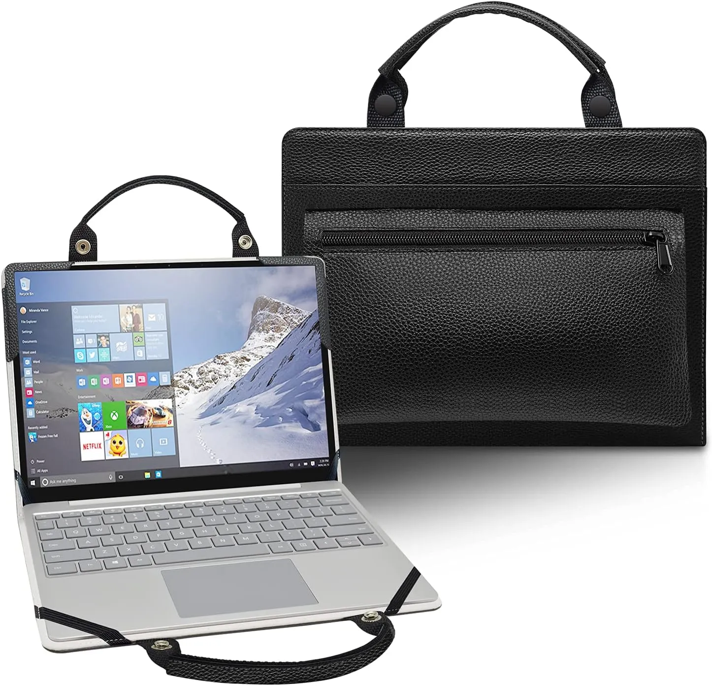 Protective Case   Portable Bag for 15.6" Samsung Galaxy Book Ion 15 NP950XCJ/Galaxy Book Flex 15 NP950QCG & HP Envy x360 15-ewXXXX 15-eeXXXX 15-edXXXX 15-esXXXX 15-euXXXX/Spectre x360 15-ebXXXX,Black