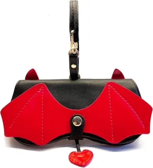 PU Leather Eyeglasses Cases, Bag charm, Keychain, Glasses Case, Portable Leather Soft Sunglasses Case