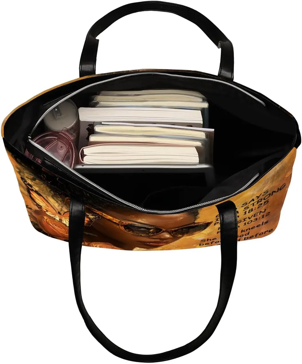 PU Leather Tote Bag for Women - Large Purses Handbags Top Handle Ladies Shoulder Bag with Zipper for Work Travel