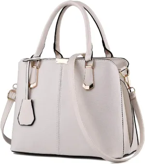 Purses and Handbags for Women Fashion Ladies PU Leather Top Handle Satchel Shoulder Tote Bags Light
