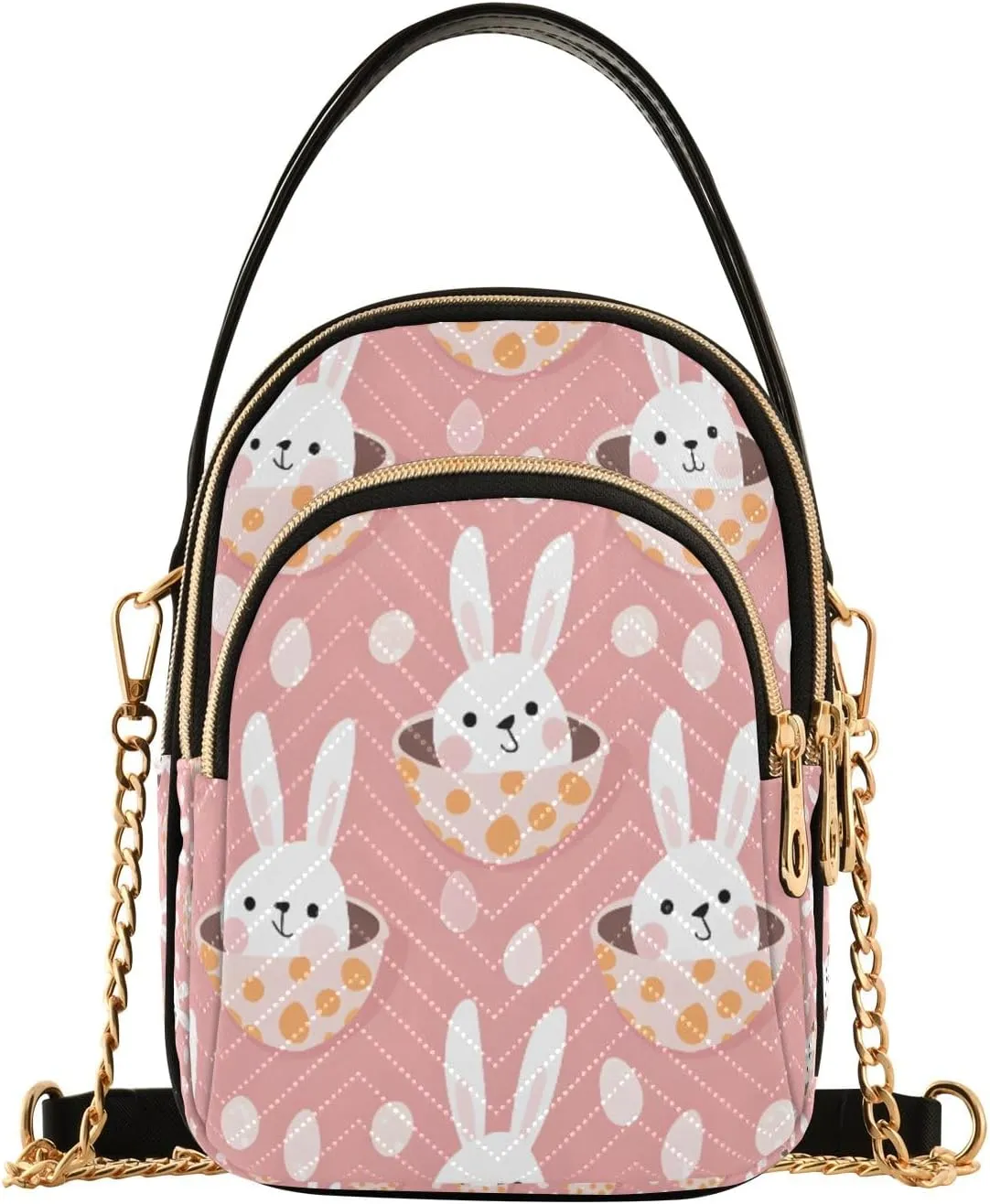 Rabbit in Hole Crossbody Handbags for Women Casual Leather Shoulder Phone Purse