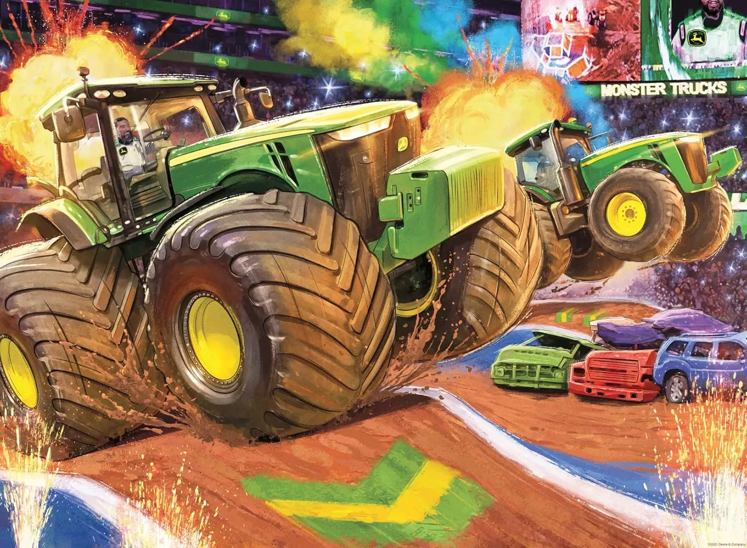 Ravensburger John Deere Big Wheels 100 Piece Jigsaw Puzzle | Designed for Kids | Durable and Colorful | Promotes Problem-Solving Skills | Ideal Gift for Toddlers