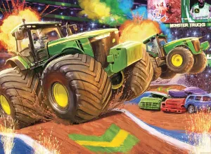 Ravensburger John Deere Big Wheels 100 Piece Jigsaw Puzzle | Designed for Kids | Durable and Colorful | Promotes Problem-Solving Skills | Ideal Gift for Toddlers